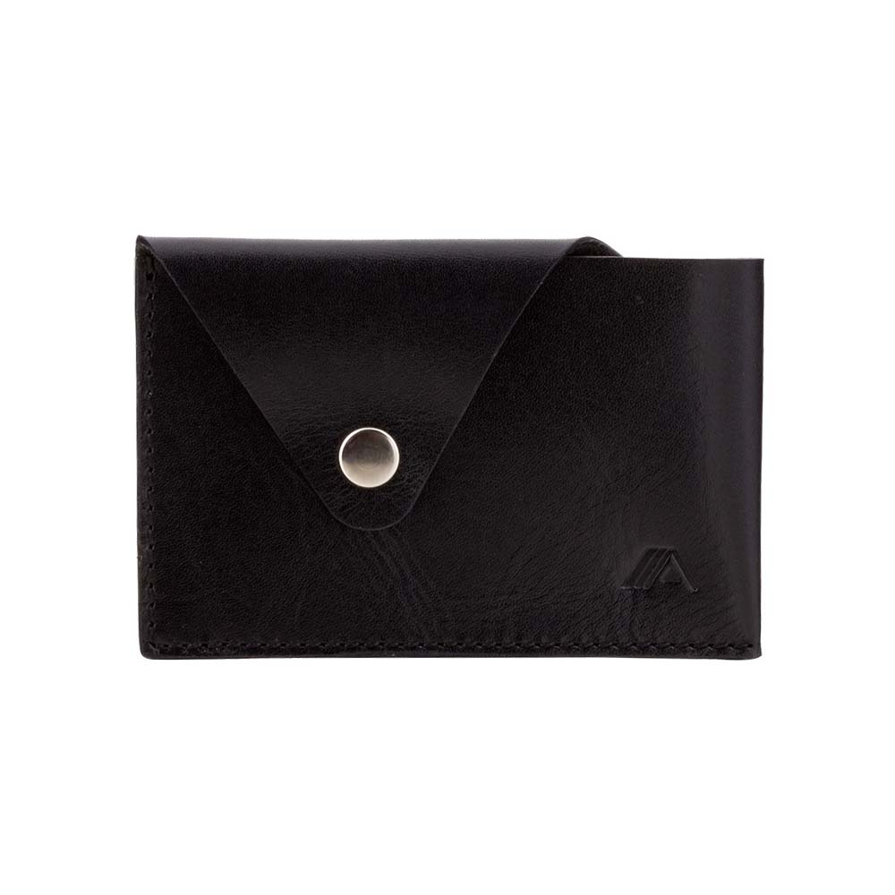 Tsuki leather card holder sapphire black