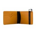 Leather Bifold Wallet A-Slim Kihaku Yellow