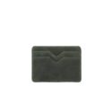 A-Slim Yaiba Leather Card Holder Raw Green