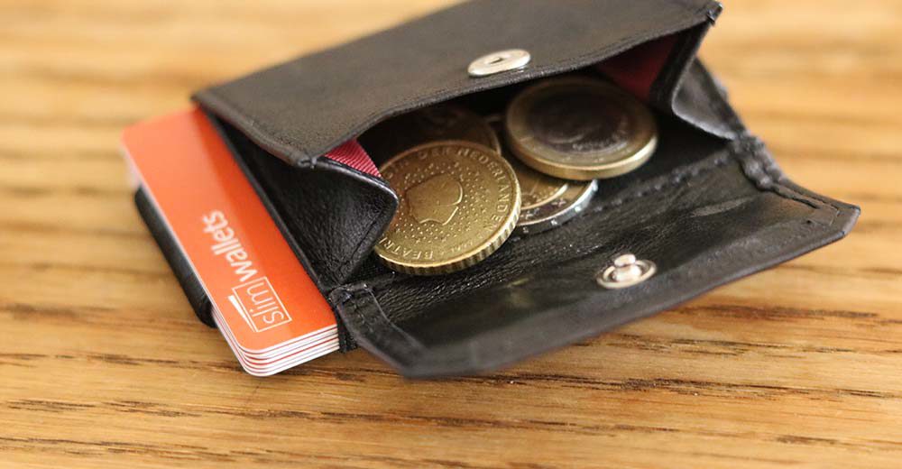 Slim men's wallet with coin pocket Gio di